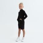 Толстовка для мальчика цвет чёрный, рост 122 - фото 21106624