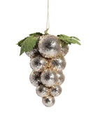 Ёлочная игрушка «Зимнее волшебство. Виноград-сокровище», пластик, 8.5×15 см, золото 5044972 Ёлочная игрушка «Зимнее волшебство. Виноград-сокровище», пластик, 8.5×15 см, золото 5044972