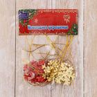 Украшение ёлочное "Снежинка глянец" (набор 12 шт) 3 см - Фото 2