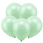 Воздушные шары латексные 12", пастель, 100 шт., цвет мятный - Фото 1