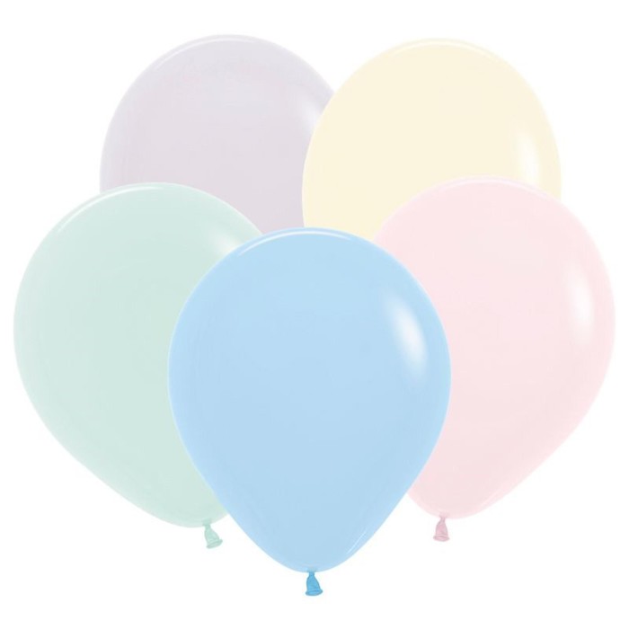 Шар латексный 12", пастель, макаронс, набор 100 шт., МИКС - Фото 1