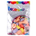 Шар латексный 12", пастель, макаронс, набор 100 шт., МИКС - фото 21106714