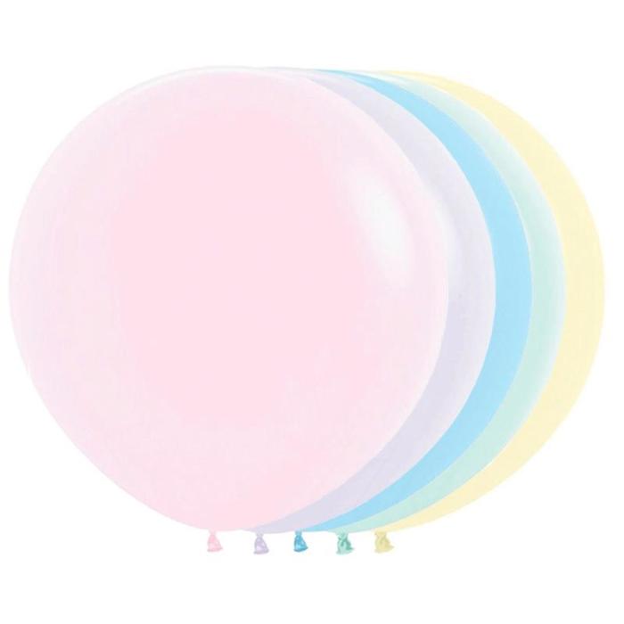 Шар латексный 24", пастель, макаронс, набор 10 шт., МИКС - Фото 1