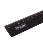 Набор канцелярский 10 предметов (Пенал-тубус 65 х 210 мм, ручки 4 штуки, линейка 15 см, точилка, карандаш 2 штуки, текстовыделитель), чёрный - Фото 12