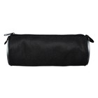 Набор канцелярский 10 предметов (Пенал-тубус 65 х 210 мм, ручки 4 штуки, линейка 15 см, точилка, карандаш 2 штуки, текстовыделитель), чёрный - Фото 3