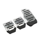 УЦЕНКА Накладки на педали, антискользящие, хром, набор 3 шт. - Фото 1