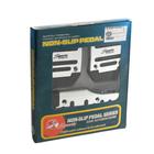 УЦЕНКА Накладки на педали, антискользящие, хром, набор 3 шт. - Фото 5