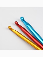 Набор крючков для вязания портативный, на кольце, d=3/4/5 мм, разноцветный - Фото 4