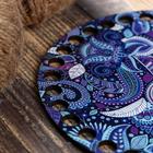 Заготовка для вязания "Круг Ночь морского дна", донышко ДВП, размер 15 см (комплект 3 шт) - фото 35629841