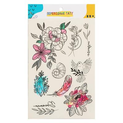 Переводные тату «Нежность», 14 х 21 см