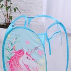 Корзина для хранения игрушек «Единорог» 57×34×34 см - Фото 5