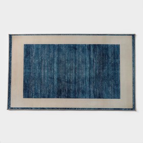Коврик для дома Доляна «По-домашнему», 60×100 см, цвет синий