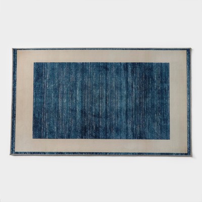 Коврик Доляна «По-домашнему» , 60×100 см, цвет синий