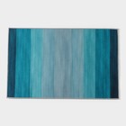 Коврик для ванной Доляна «Лазурный», 50×80 см, цвет синий - фото 320187740