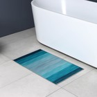 Коврик для ванной Доляна «Лазурный», 50×80 см, цвет синий - Фото 9