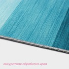Коврик Доляна «Лазурный», 60×100 см, цвет синий - Фото 3