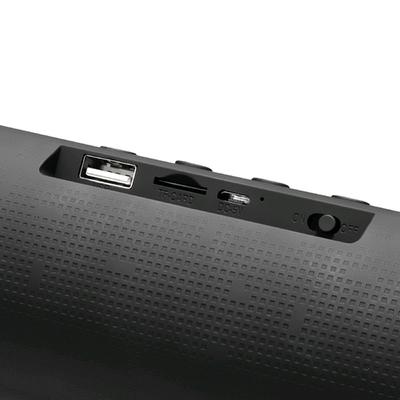 Портативная колонка Ginzzu GM-894B, 6Вт, FM, AUX, microSD, USB, BT4.2, 1200мАч, черный