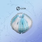 Шарики для стирки белья Доляна, d=3.3 см, 4 шт., бело-голубые - Фото 3