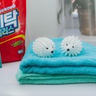 Шарики для стирки белья «Доляна. Ёжики», 2 шт., белые - Фото 8