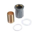 Смеситель для кухни ROEGEN RC014W, однорычажный, гибкий излив, цинк, белый, хром - Фото 5