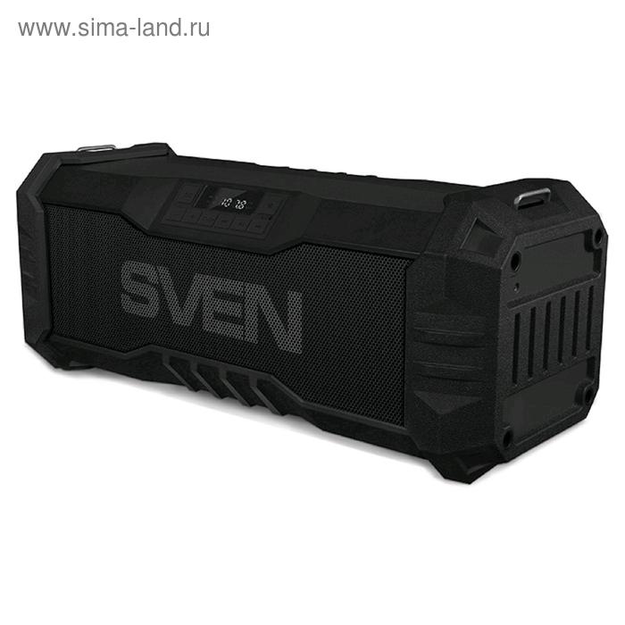 Портативная колонка Sven PS-430 15Вт, FM, AUX, microSD, USB, Bluetooth, 2000 мАч, чёрный - Фото 1