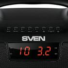 Портативная колонка Sven PS-460 18Вт, FM, AUX, microSD, USB, Bluetooth, 1800мАч, чёрный - Фото 4