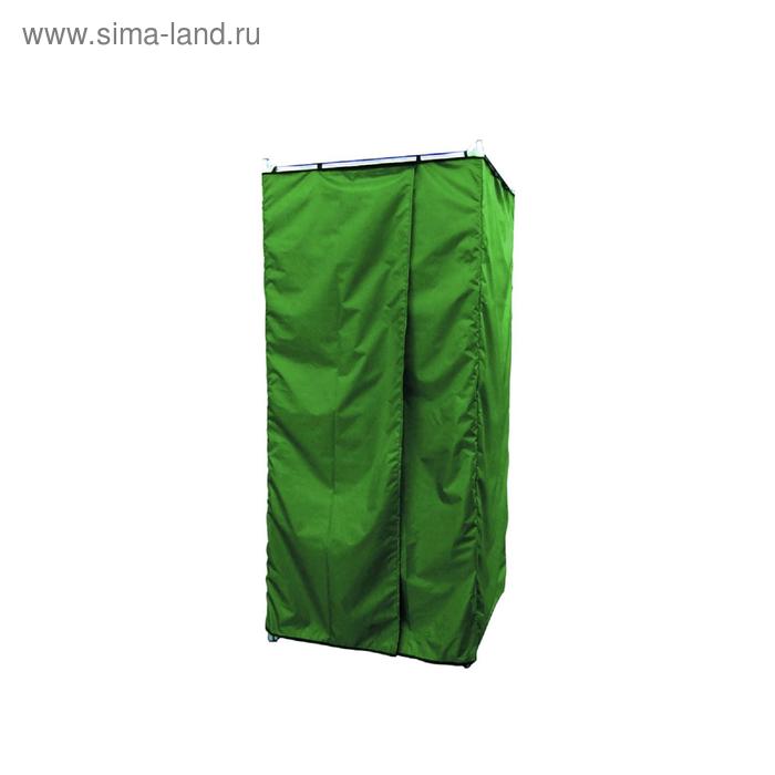 Душ дачный, 95 × 95 × 214 см, тент зелёный, сборная, без бака, Rostok - Фото 1