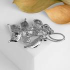 Брошь «Цветок» нежности, цвет белый в серебре - Фото 2