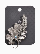 Брошь "Цветочная сирень", цвет белый в серебре - фото 809297085