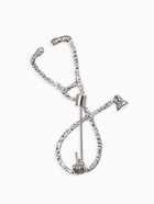 Брошь «Стетоскоп», цвет красный в серебре - Фото 2