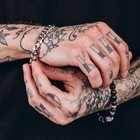 Цепочка на руку мужская «Цепь», классическая, 22 см, цвет серебро - Фото 2