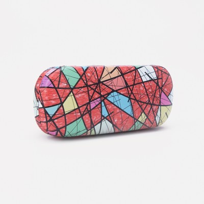 Футляр для очков, 16 × 2,5 × 6 см, цвет красный