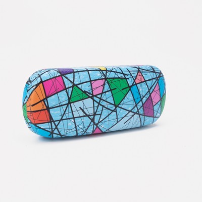 Футляр для очков, 16 × 2,5 × 6 см, цвет голубой