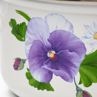 Кастрюля эмалированная «Анютины глазки», 3 л, индукция - Фото 3