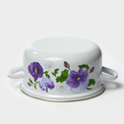 Кастрюля эмалированная «Анютины глазки», 3 л, индукция - Фото 5