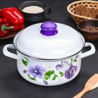 Кастрюля эмалированная «Анютины глазки», 3 л, индукция - Фото 6