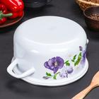 Кастрюля эмалированная «Анютины глазки», 3 л, индукция - Фото 8