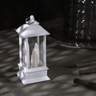 Светодиодная фигура «Белый фонарь со свечками» 5.5 × 13 × 5.5 см, пластик, батарейки AG13х3, свечение тёплое белое - Фото 2