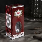 Светодиодная фигура «Серебристый фонарь со свечкой» 5.5 × 13 × 5.5 см, пластик, батарейки AG13х3 (в комплекте), свечение тёплое белое - Фото 4