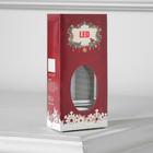 Светодиодная фигура «Серебристый фонарь со свечками» 5.5×13×5.5 см, пластик, батарейки AG13×3 (в комплекте), свечение тёплое белое - Фото 4