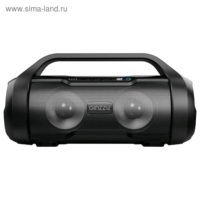 Портативная колонка Ginzzu GM-984G, 20Вт, FM, AUX, microSD, USB, BT5.0, 3000мАч, чёрный