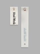 Бирка с кнопкой Hand made, 8×1.5 см, 10 шт., белая, чёрная - Фото 3