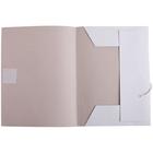 Папка д/бумаг А4, на завязках, Calligrata, 250 г/м², до 200 л, белая, картон немелованный - Фото 3