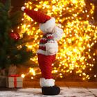 Мягкая игрушка "Дед Мороз-пузатик" 12х40 см, красный - Фото 4