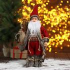 Дед Мороз "В красном тулупе с фонарём" 19х30 см - фото 4595201