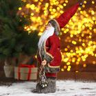 Дед Мороз "В красном тулупе с фонарём" 19х30 см - фото 3706396