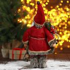 Дед Мороз "В красном тулупе с фонарём" 19х30 см - фото 3706397