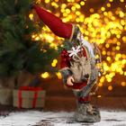 Дед Мороз "В красном тулупе с фонарём" 30 см - Фото 4