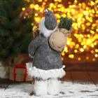 Дед Мороз "В сером тулупе со снегоступами" 16х30 см - фото 3706413