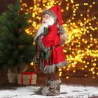 Дед Мороз "В красной шубке с веточками" 45 см - Фото 2